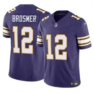 Mens Youths  Kids Max Brosmer Purple Stitched Jersey Vapor